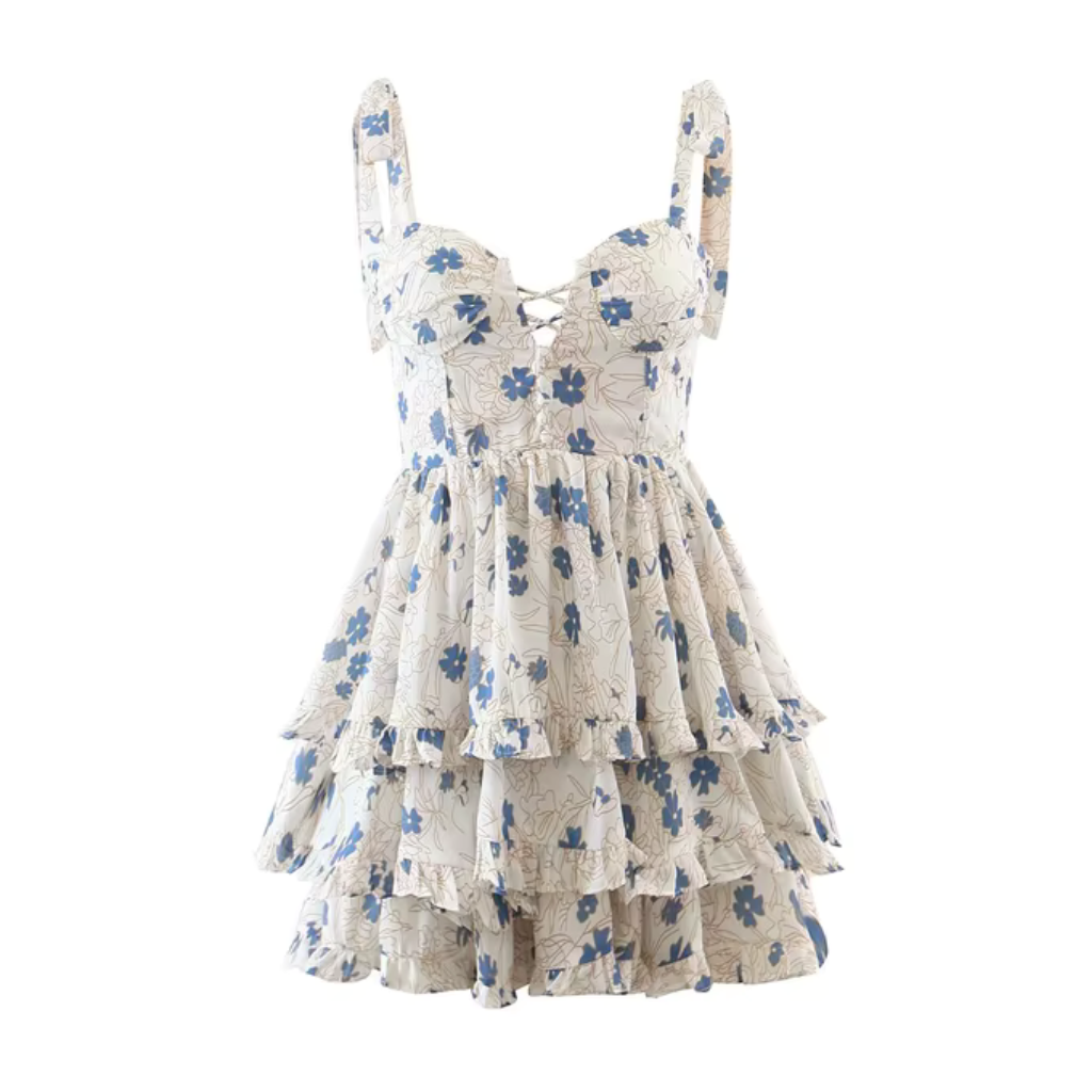 Vestido Mini Estampa Floral Annie