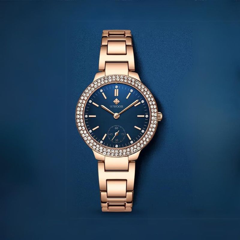 Relógio Feminino Rosé Gold Solstice Blue